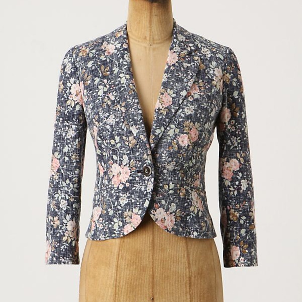 Daughters of the Liberation Anthro floral blazer 4